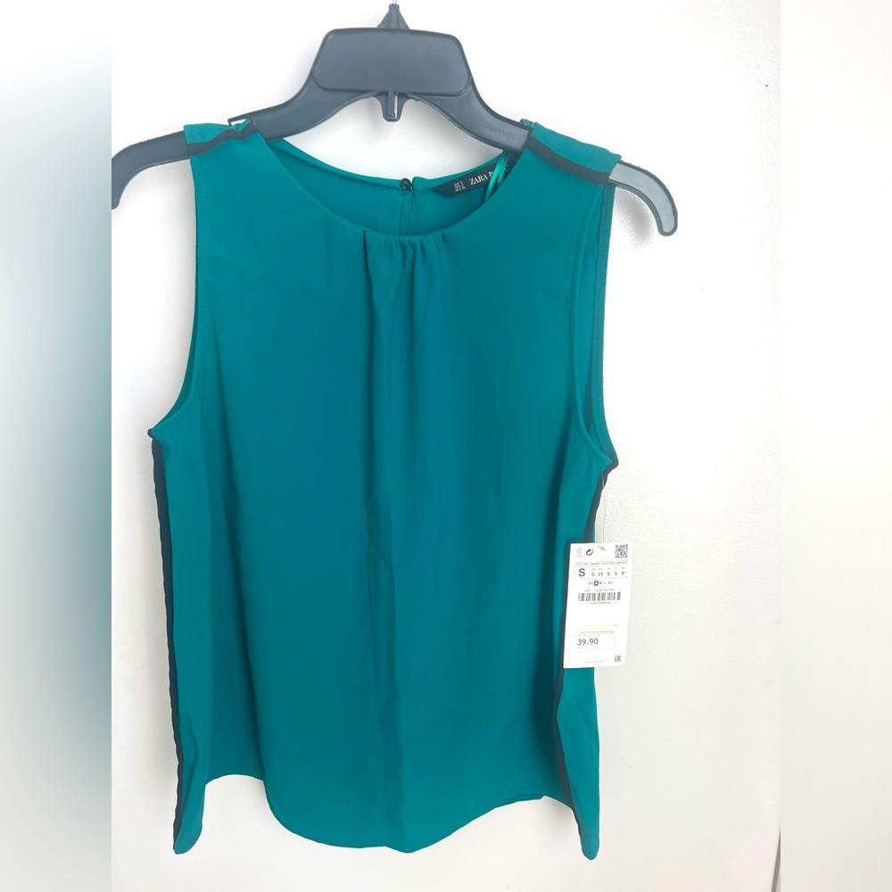 ZARA Blouse Green Size Small